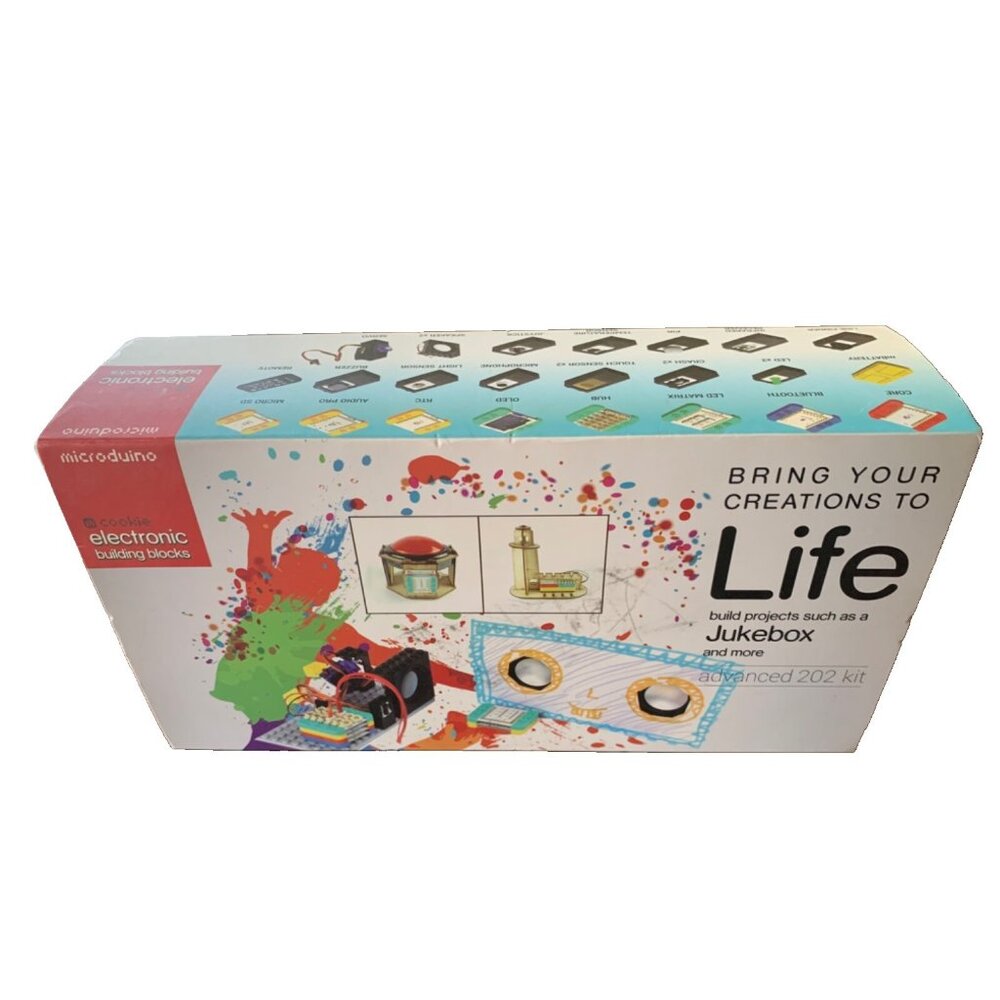 Microduino Cookie Electronic Building Blocks Jukebox Advanced 202 Kit NEW